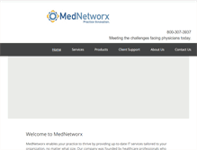 Tablet Screenshot of mednetworx.com